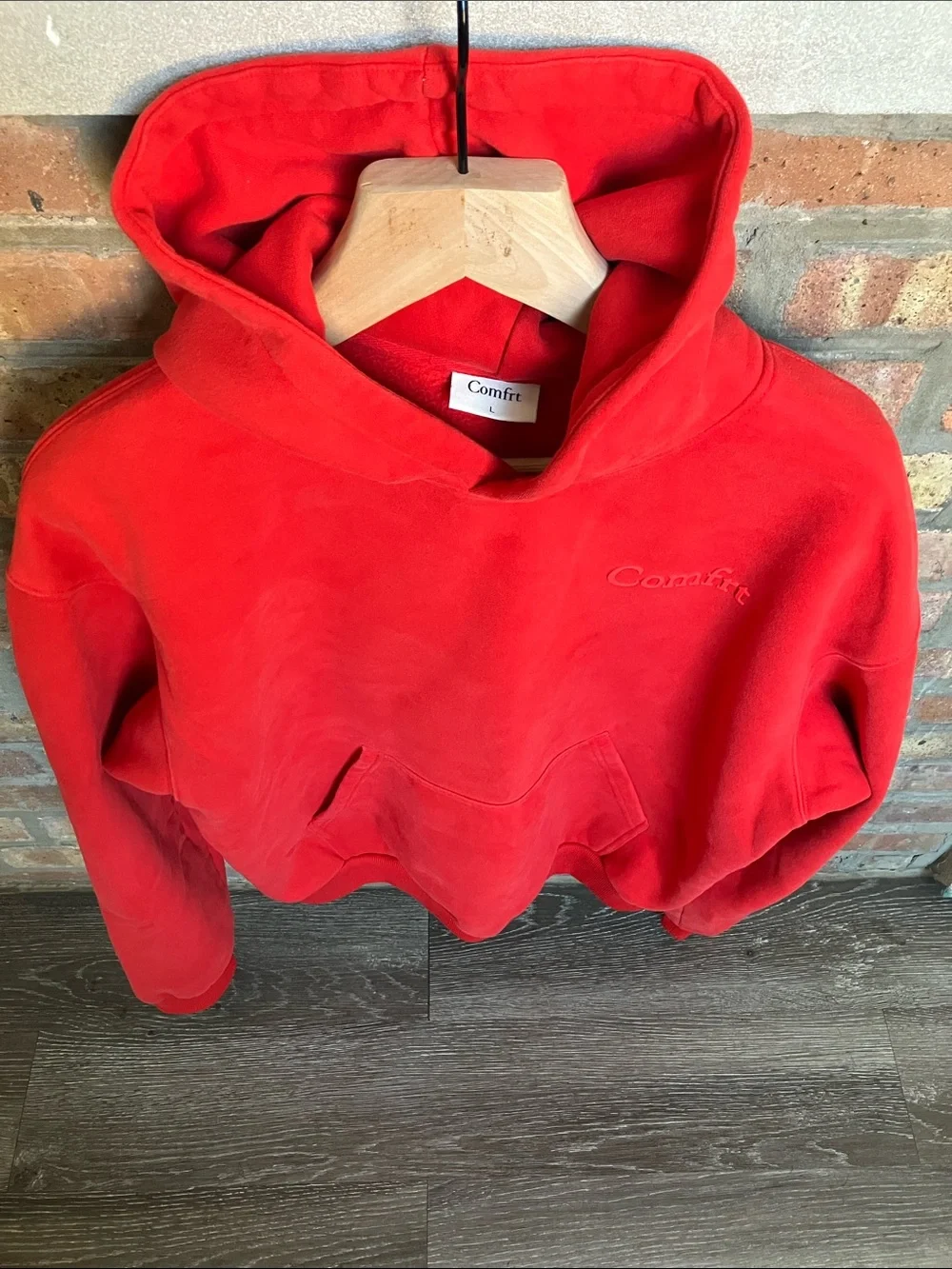 red Comfrt Unisex Adult's Oversized Pullover Hoodie - Picture 2 of 16